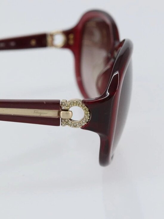 Salvatore Ferragamo Sunglasses plastic Red Auth bs32845 main image 9